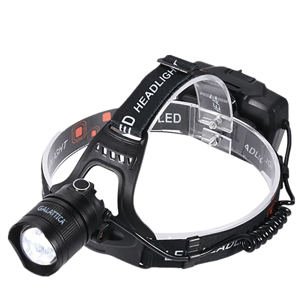 Zoomable headlight rechargeable